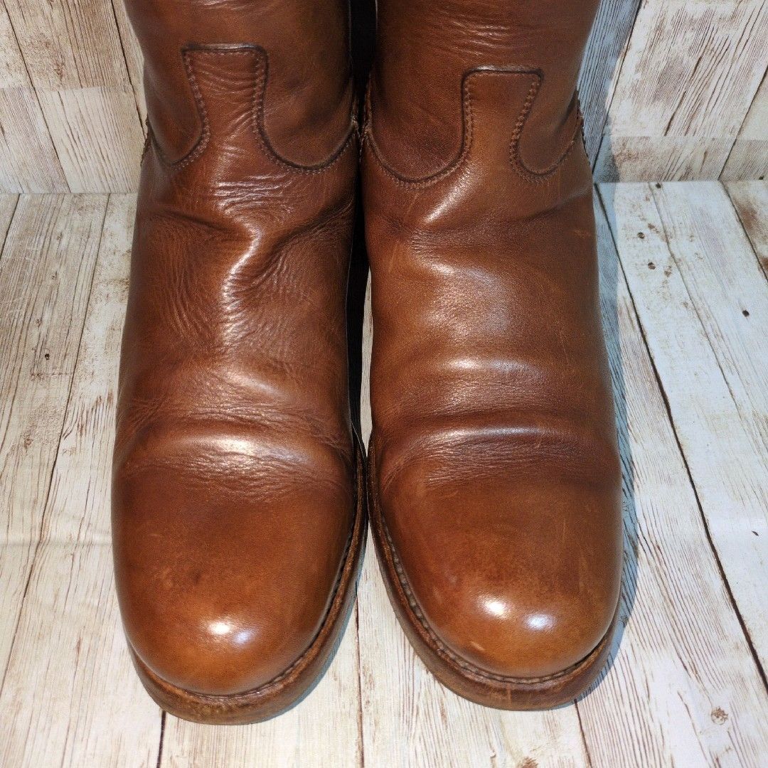 本革 茶色 ロングブーツ 乗馬ブーツ ジョッキーブーツ 39 サイズ25 本革 茶色 ロングブーツ 乗馬ブーツ ジョッキーブーツ 39 サイズ25