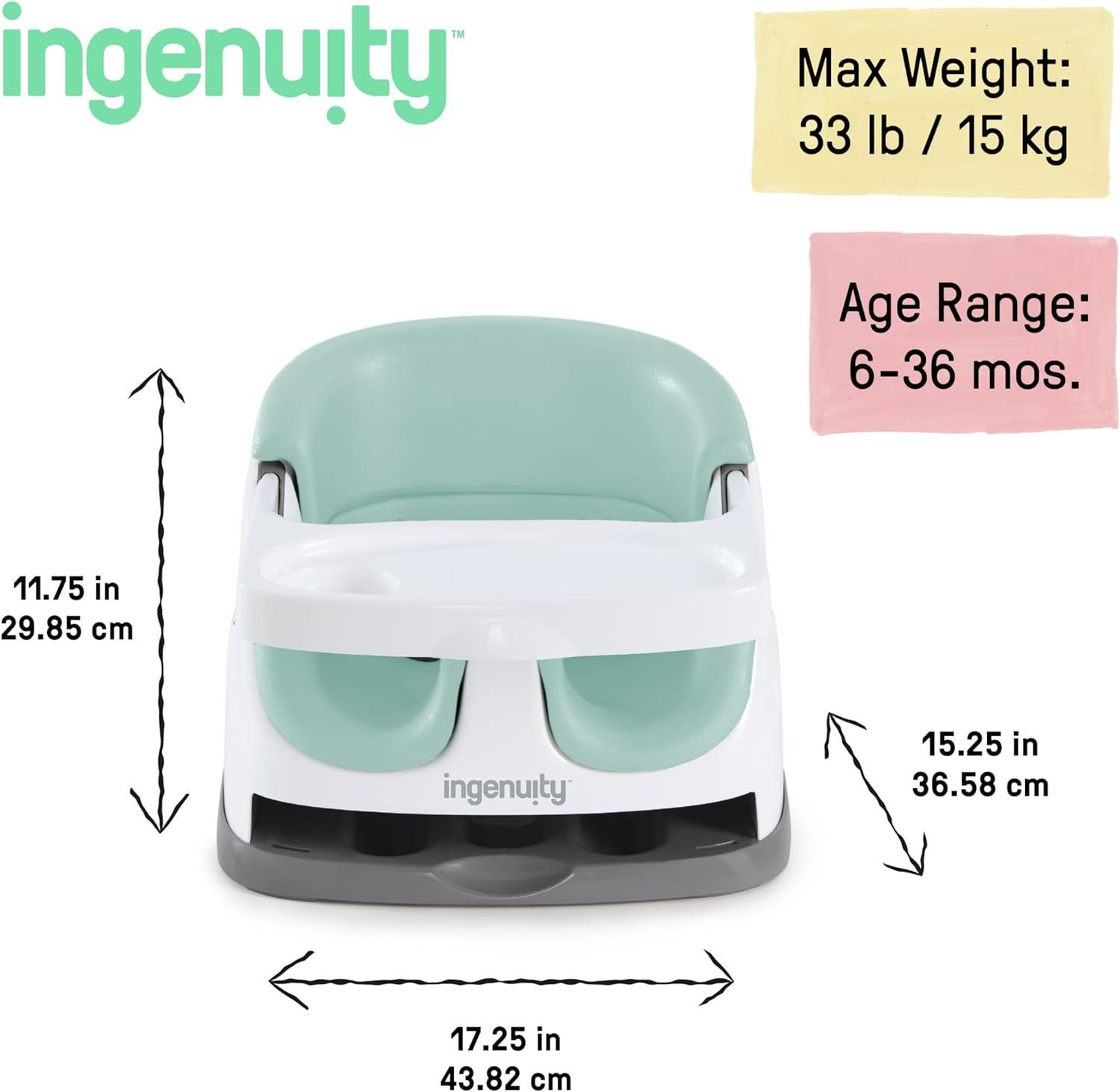 インジェニュイティ(Ingenuity) Baby Base ベビーベース ミストグリーン (16728)