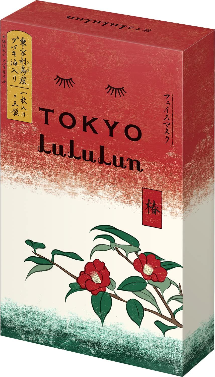 フェイスマスク パック ルルルン 東京ルルルン（粋な椿のマスク） 1枚×5袋 