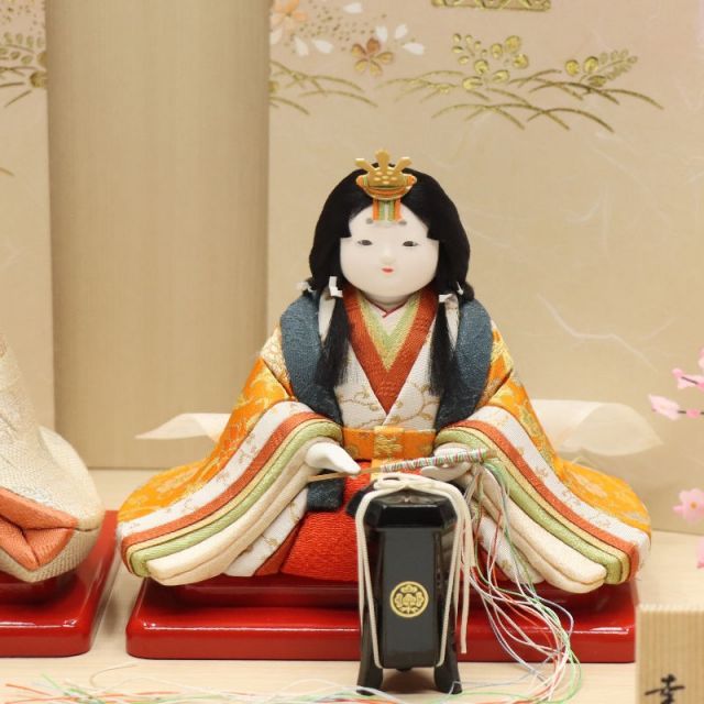 木目込み雛人形】京極雛 親王飾り〈真多呂作〉[243-221] | 雛人形