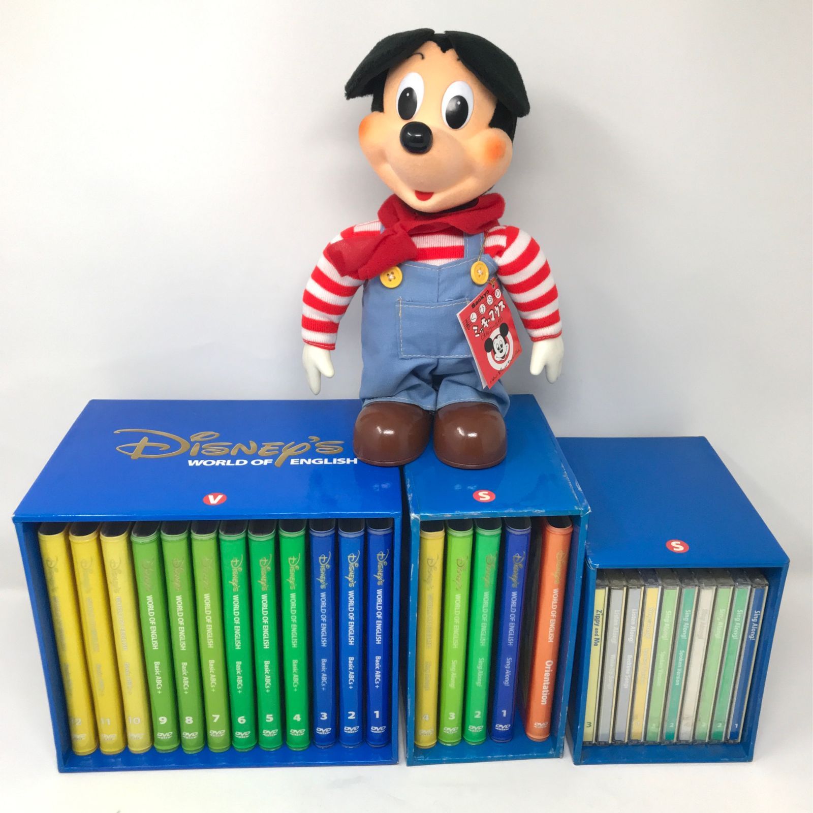 DWE ディズニー英語システム DVD CD ミッキーオルゴール人形 セット