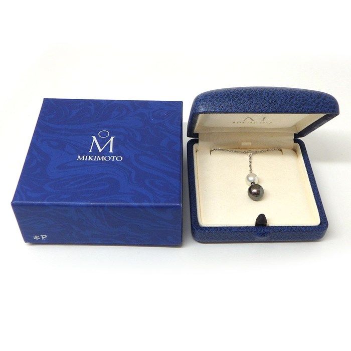 ミキモト MIKIMOTO ネックレス スウィング ドロップ Yシェイプ パール  