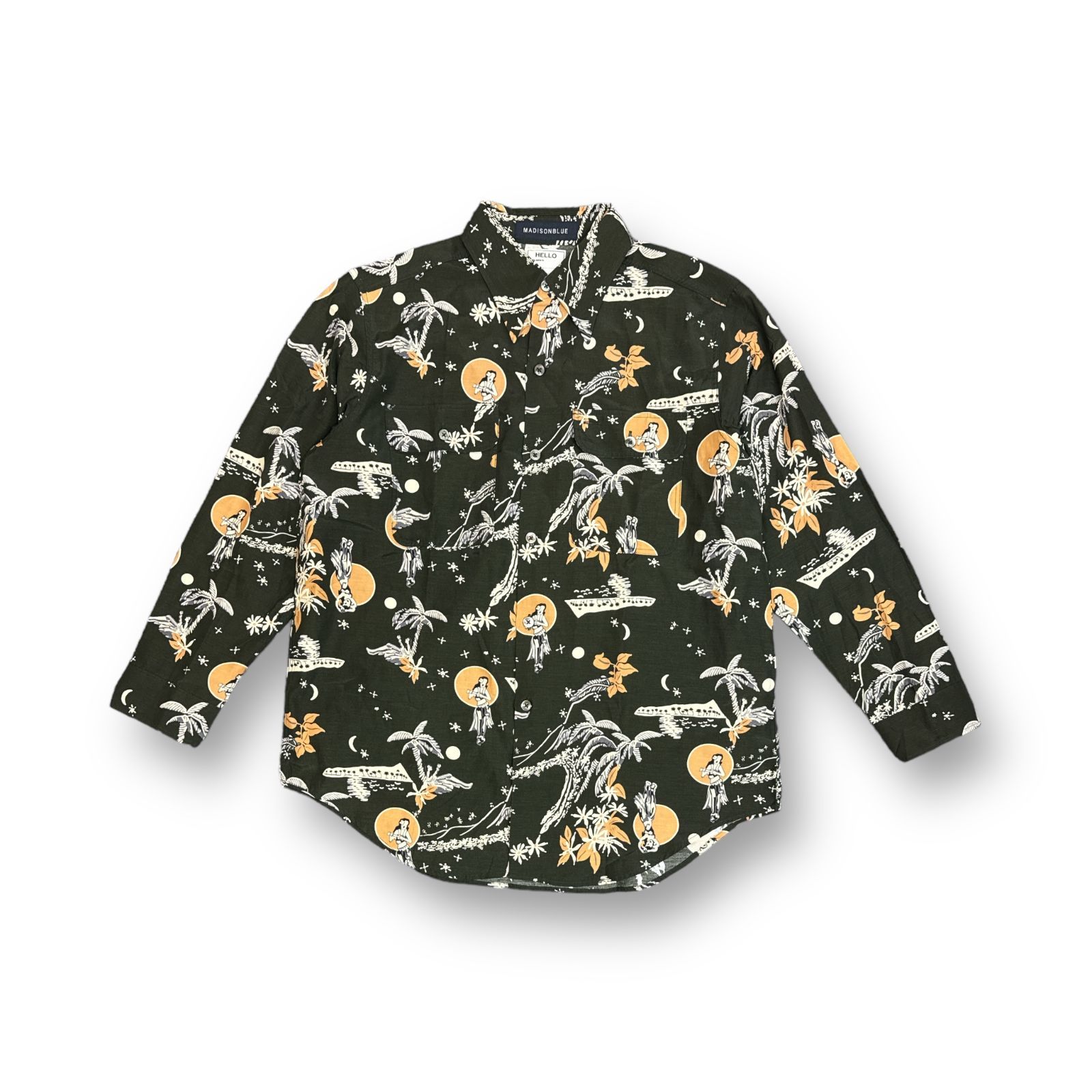 美品 MADISONBLUE × Ron Herman コラボ 総柄 アロハシャツ ハワイアン 