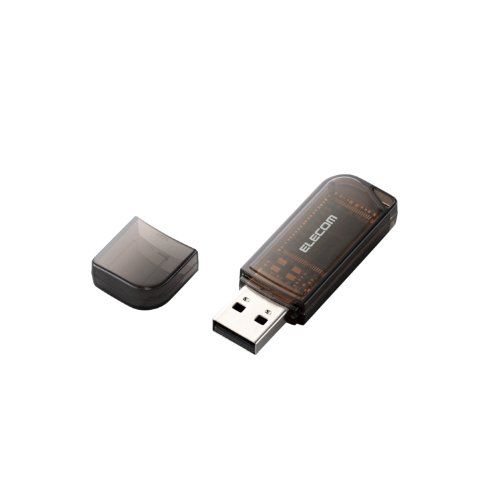 エレコム USBメモリ 8GB USB2.0 ブラック MF-HMU208GBK