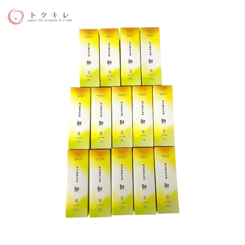 トクキレ Beバスミルク YG 150ml ゆずジンジャーの香り 14個セット 保湿 入浴剤 オーガニック成分配合
