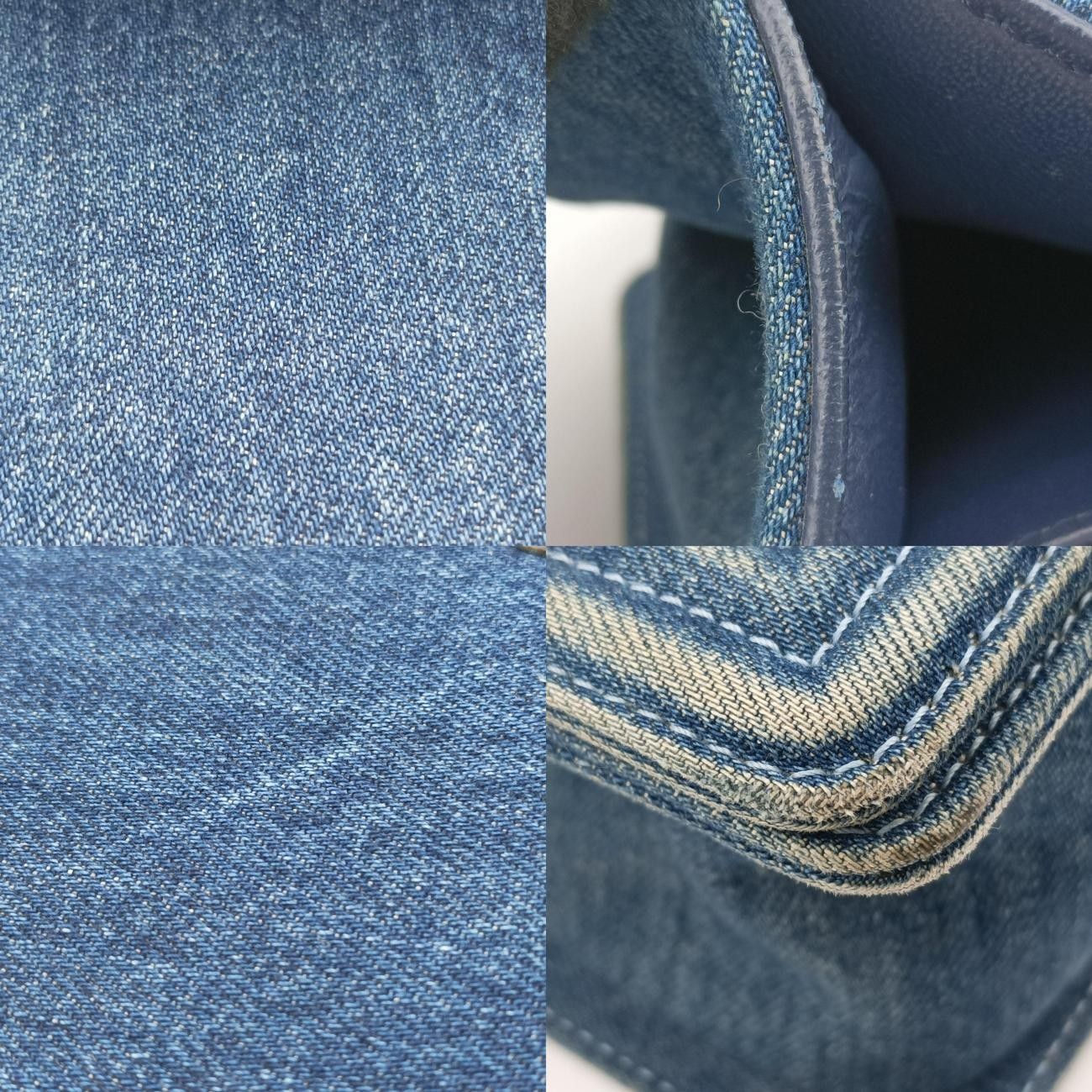 シャネルChanelボーイシャネルブルー×マルチ デニムA6708619106227