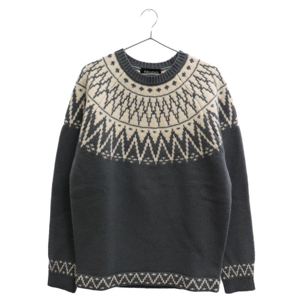 subculture サブカルチャー　ウール　ニット セーター subculture サブカルチャーウールニット セーター
