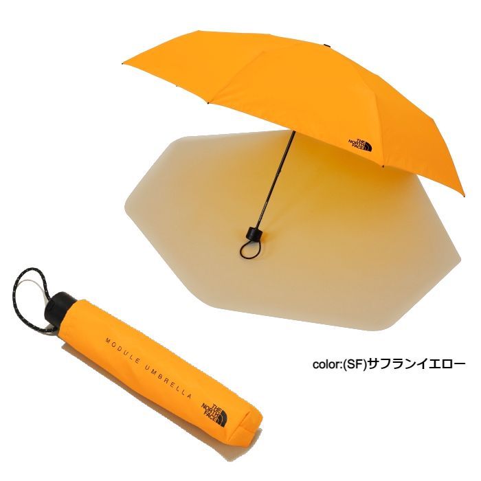 【新品】ノースフェイス NN32438 Module Umbrella モジュールアンブレラ SF サフランイエロー 折り畳み傘 晴雨兼用