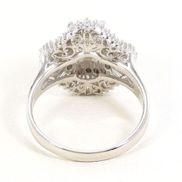 PT900 リング ring 指輪 14号 ダイヤ 1.058 VVS2 1.22 鑑定書 総重量約