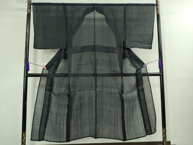 平和屋本店 上 夏物 男性 重要無形文化財 本場宮古上布 苧麻 濃藍色 DZAB0132kh5