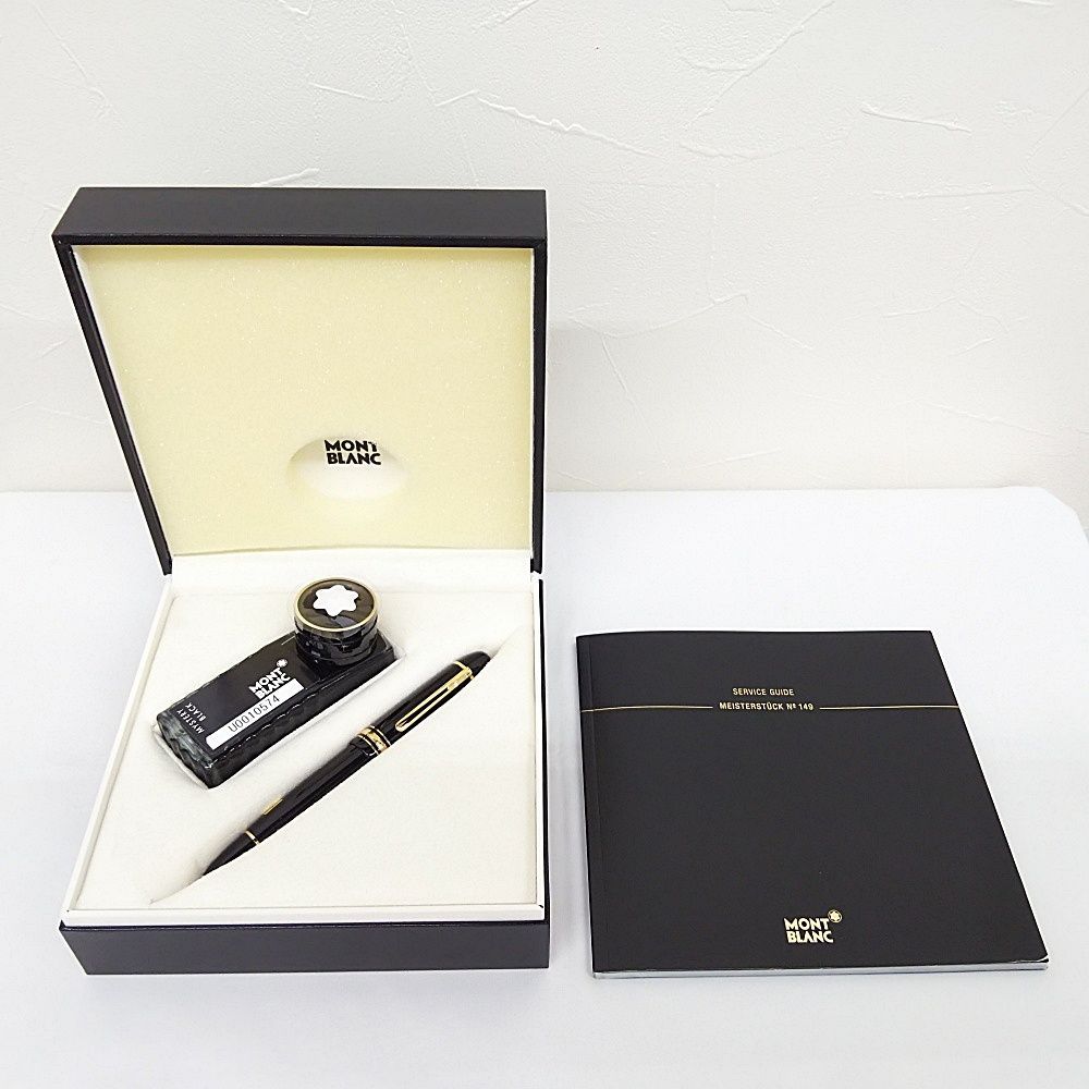 ジャンク MONT BLANC モンブラン 149 マイスターシュテュック 万年筆 18K ドイツ製 箱|インクボトル|冊子付き 動作未 質屋 かんてい局 金沢バイパス店 B25-1139
