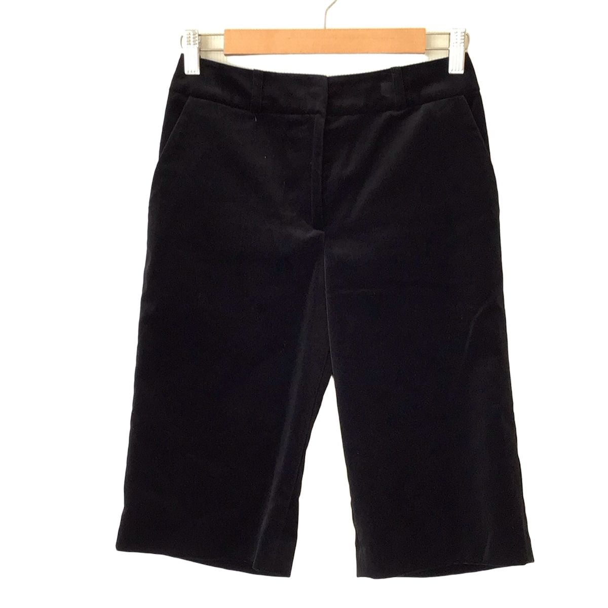 LANVIN SPORT ランバンスポーツ ハーフパンツ サイズ36 S レディース - 黒 ベロア