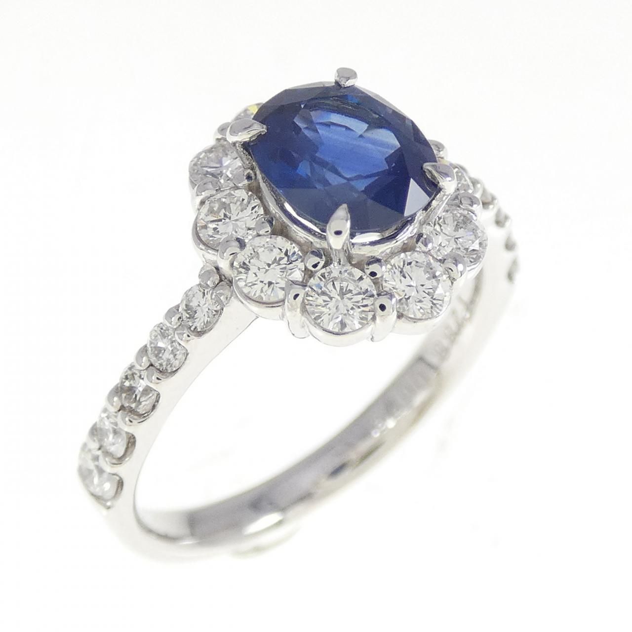 PT900 サファイヤ リング 1.288CT