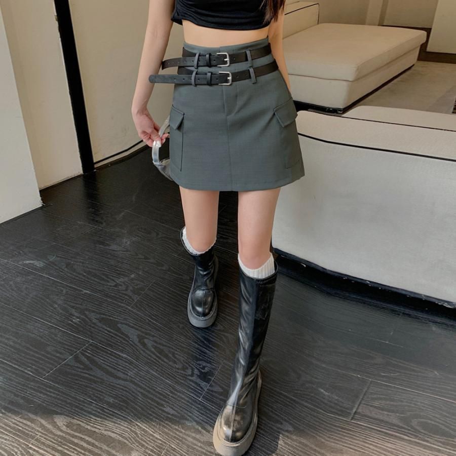 キュロットスカート 着やせ