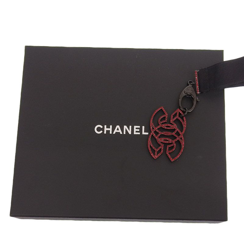シャネル CHANEL ネックストラップ ココマーク ラインストーン