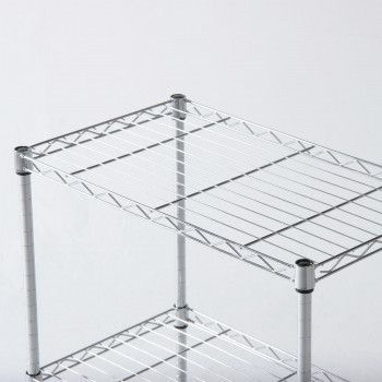 不二貿易 （C/D:91785） メタルマルチシェルフ3段60 クロム MS-63593CR