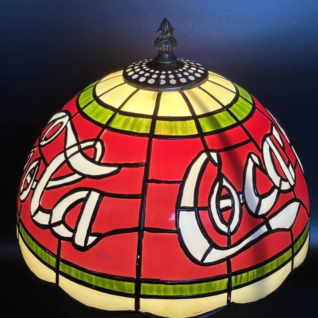 コカコーラ Coca Cola ステンドグラス調 テーブルランプ ティファニー