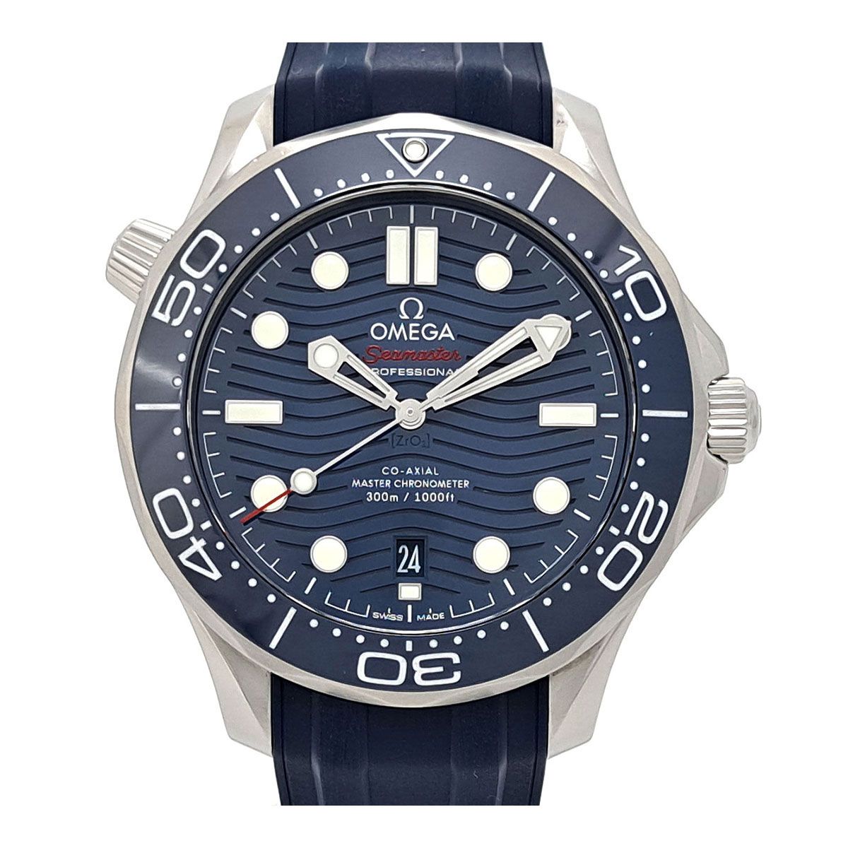 パネライ 44mm用 純正 レザー ストラップ ラグ幅24mm ダークネイビー