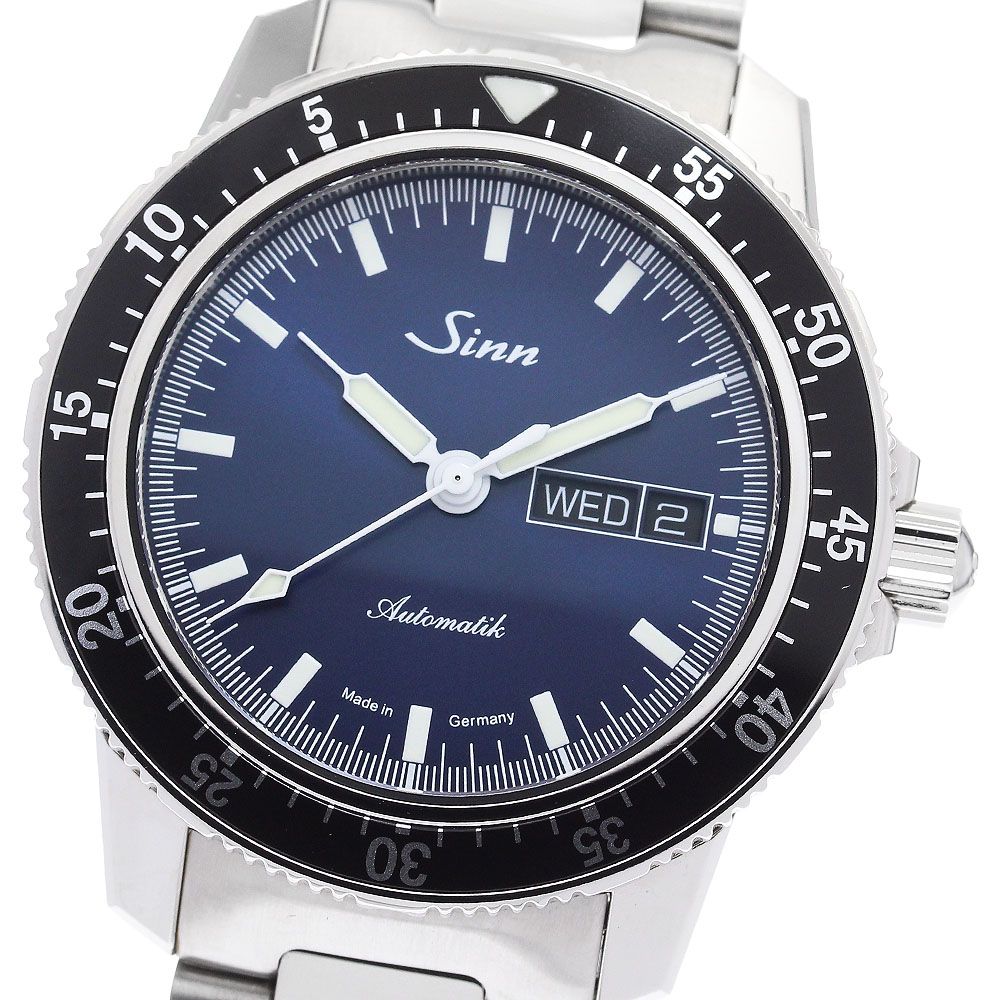 ジン Sinn 104.ST.SA.I.B 104 デイデイト 自動巻き メンズ 保証書付き_908203