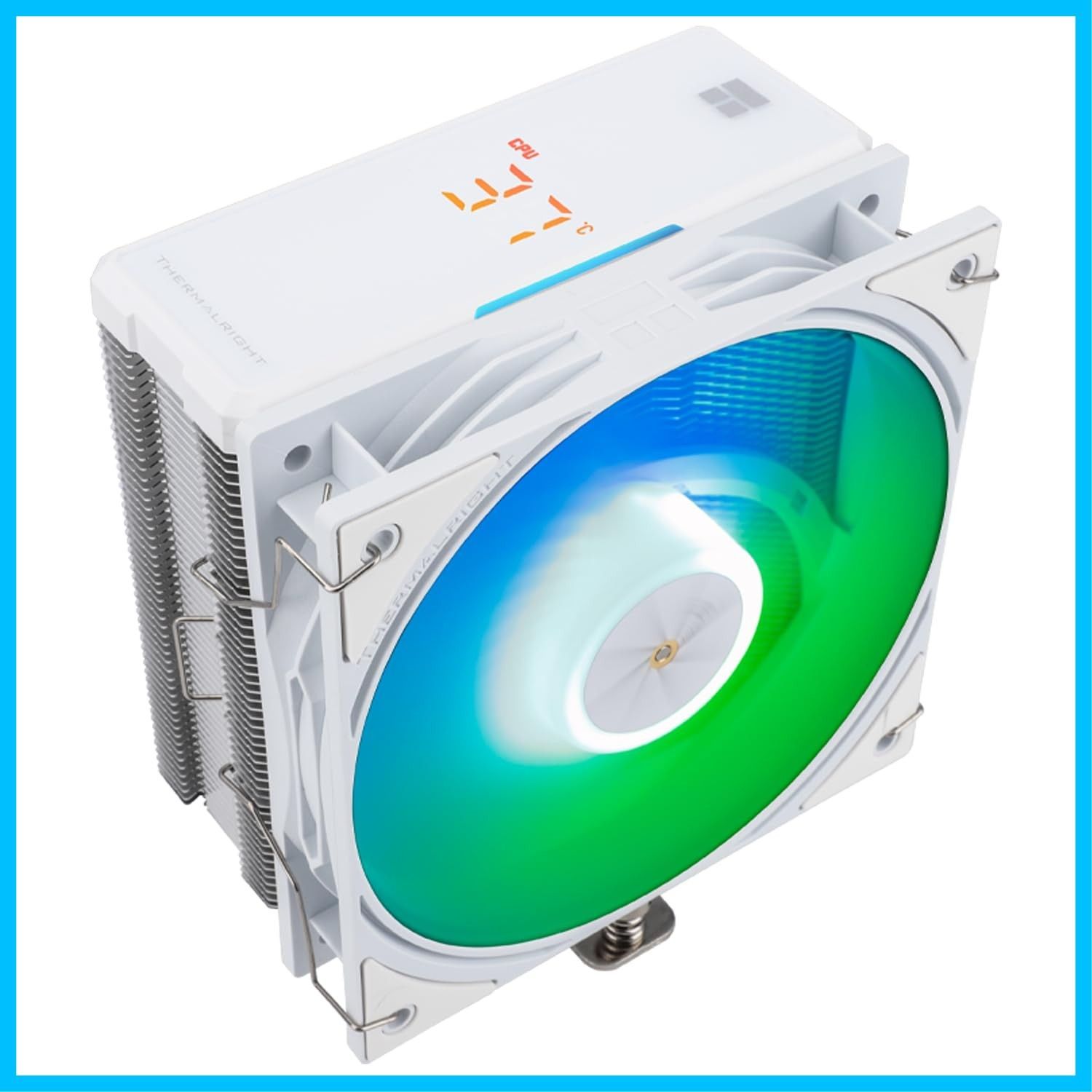 【特価セール】Thermalright Assassin X 120 R Digital ARGB White CPU エアクーラー、2000RPM 速度、4 ヒートパイプ、12cm 静音 PWM ファン CPU クーラー、デジタル スクリーン トップ カバー Amazon.co.jp: Thermalright Assassin X 120R デジタル ARGB