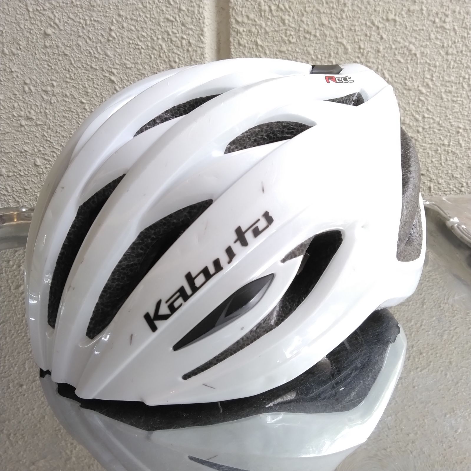 USED] OGK KABUTO RECT パールホワイト サイズM L - メルカリ