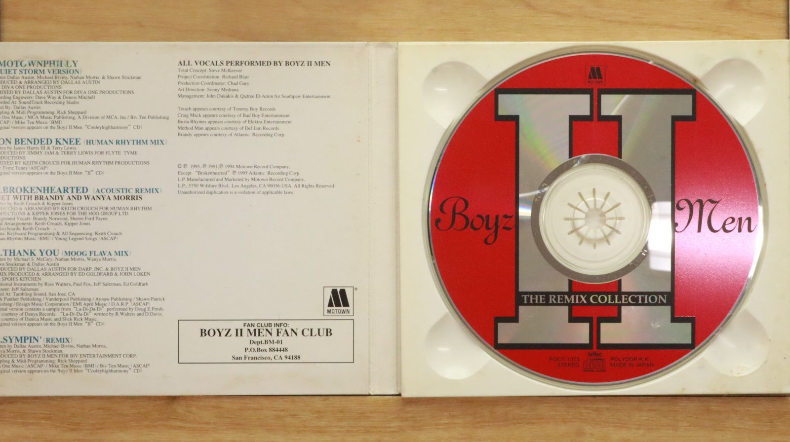 Boyz Ⅱ Men サイン入りCD Boyz II Men – II – CD (Album, Club Edition), 1994 [r6815372