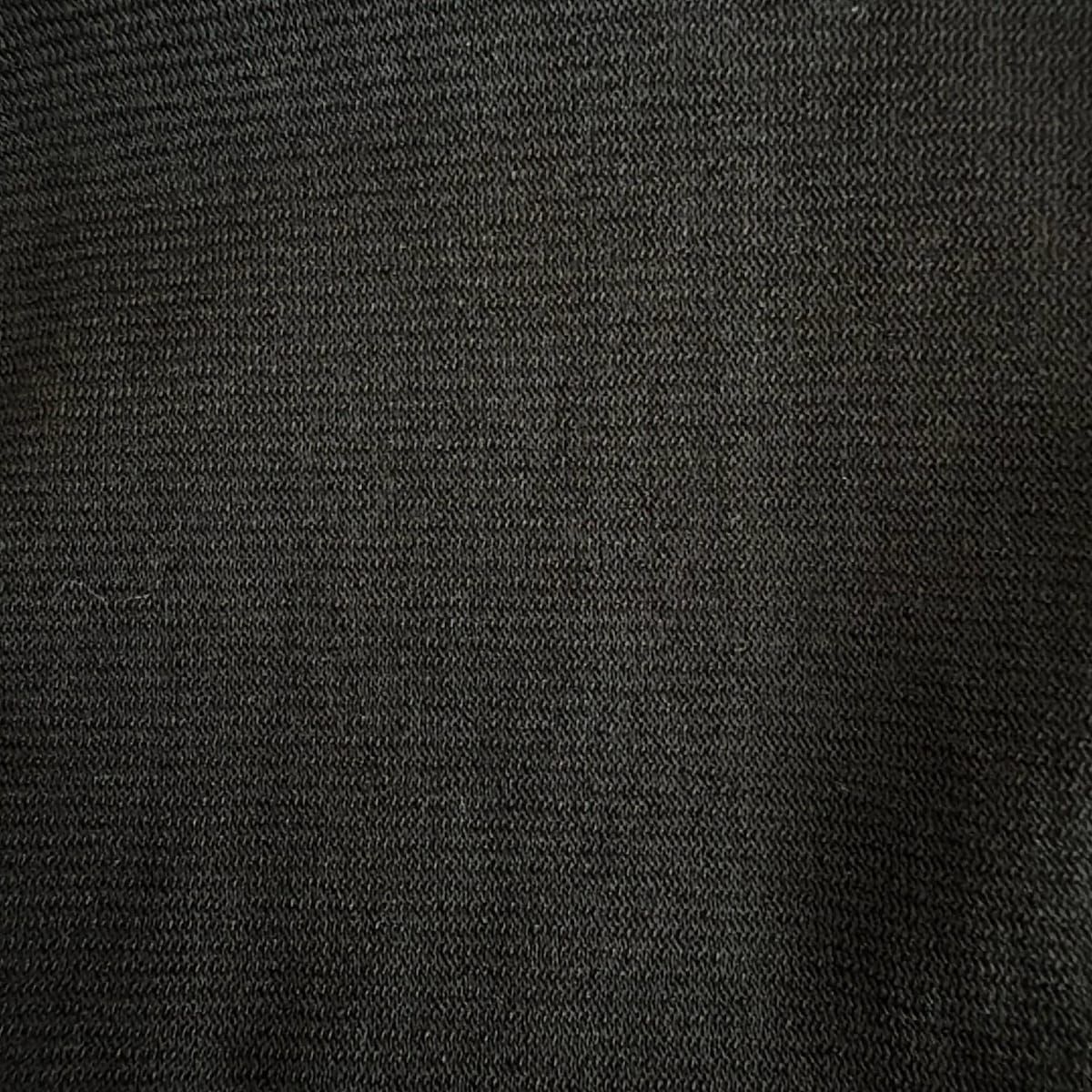 LEONARD レオナール カーディガン サイズM レディース - 黒 七分袖|カンカン素材|シースルー|ラインストーン|ショート丈 VIDAFM_ORG