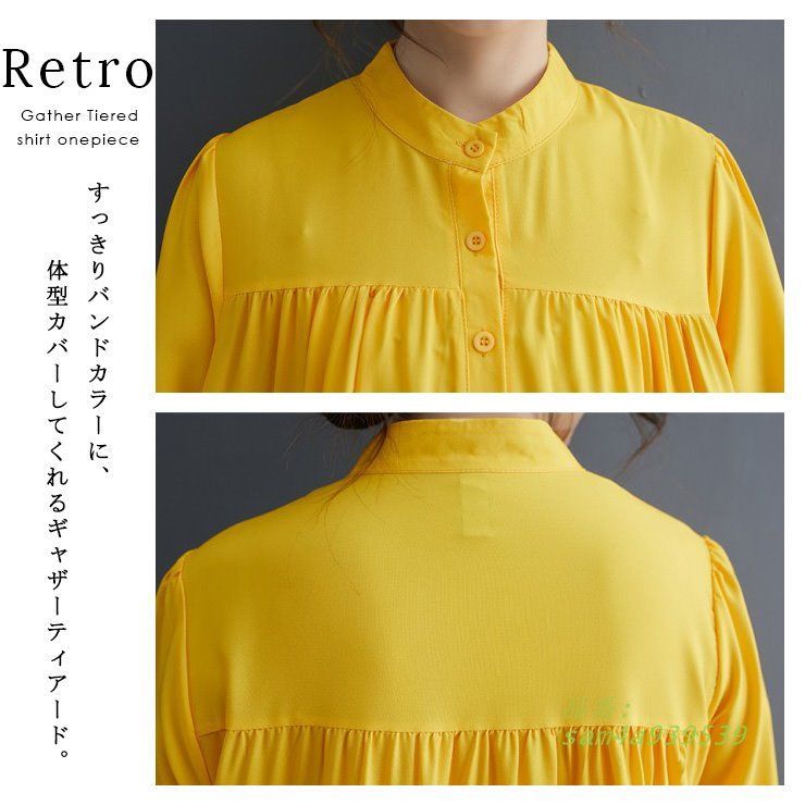 花柄ワンピース ティアードワンピ