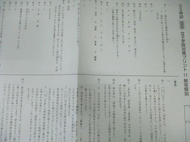 SAPIX サピックス SS特訓 国語 【全14回分フルセット】 2024 017m2D
