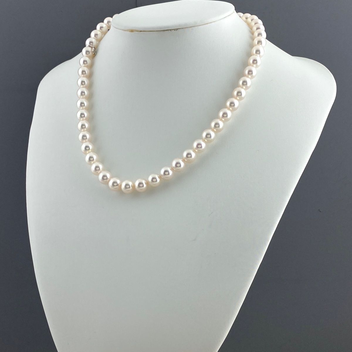 ミキモト MIKIMOTO パール デザインネックレス 真珠 ネックレス K18  