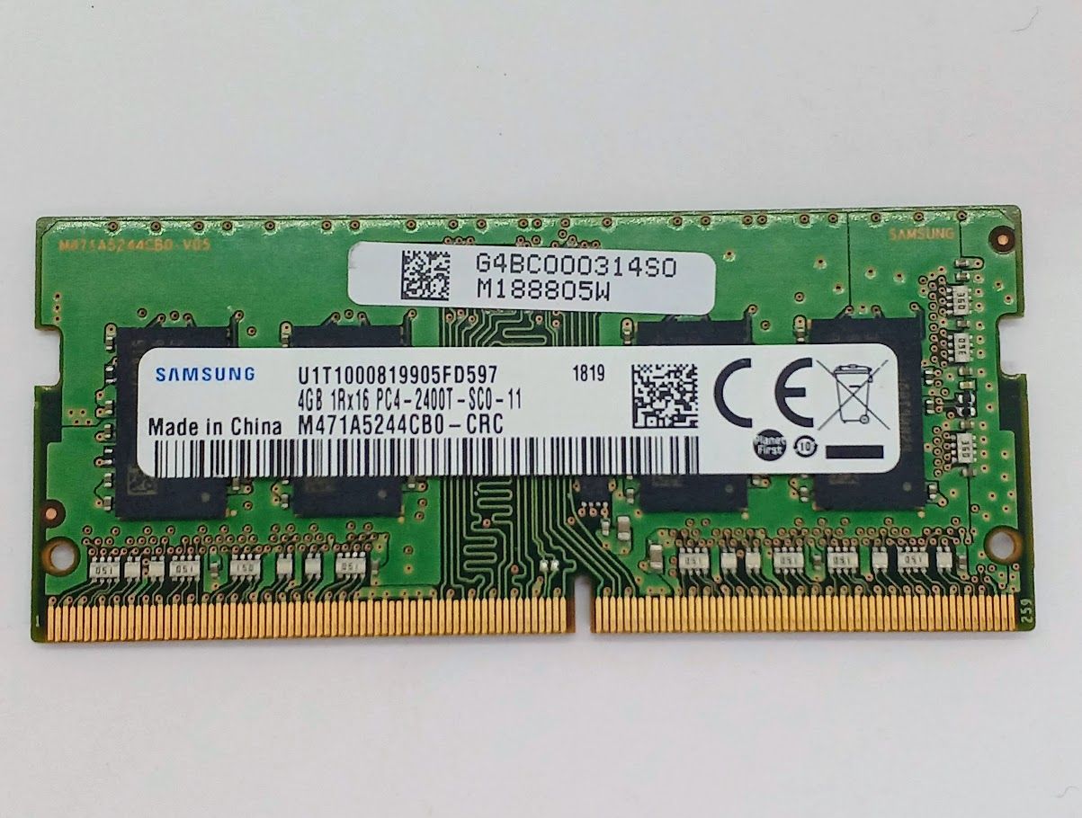 SAMSUNG 純正 ノートPC用 4GB 1Rx16 PC4-2400TT-SC0-11 M471A5244CB0