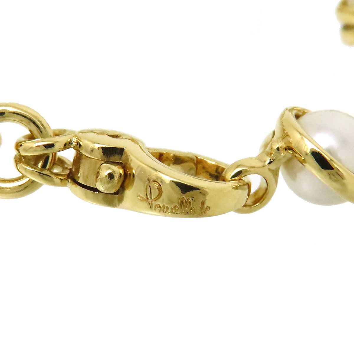 ポメラート パール チェーン ブレスレット #16 18Kt 750 (K18YG  