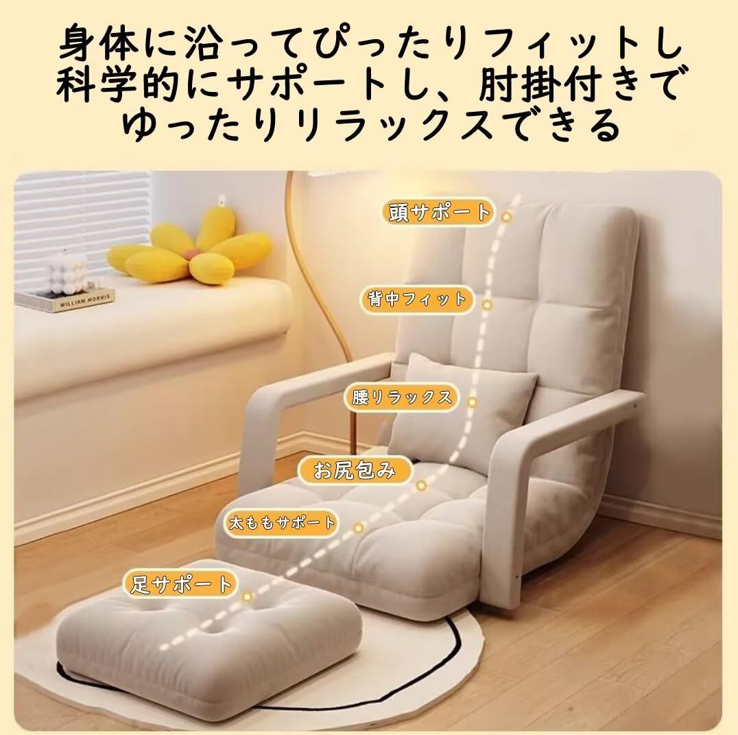 在庫処分 肘掛け チェア 六段リクライニング クッション付き 椅子 腰当て付き 3way使用 座椅子 背もたれ 幅48cm QD-WST リビングルーム ピンク WWW_OLIVIERBERNSTEIN_COM