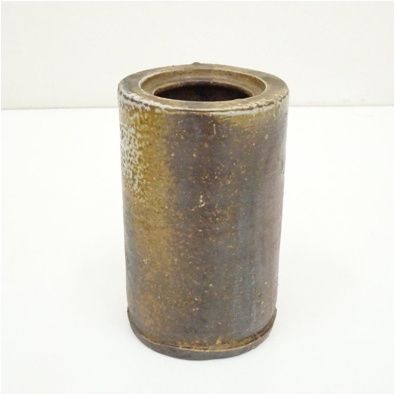 備前焼　山本出　花入　花瓶　花器　　　華道　茶道　和室 備前焼 山本出造 掛花入（共箱） 花入れ 茶道 茶道具 花瓶 花器