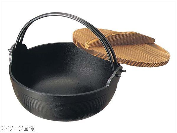 南部 鉄 ふる里鍋 深型 ３０ｃｍ 電磁用 ２１０１１ 黒塗り