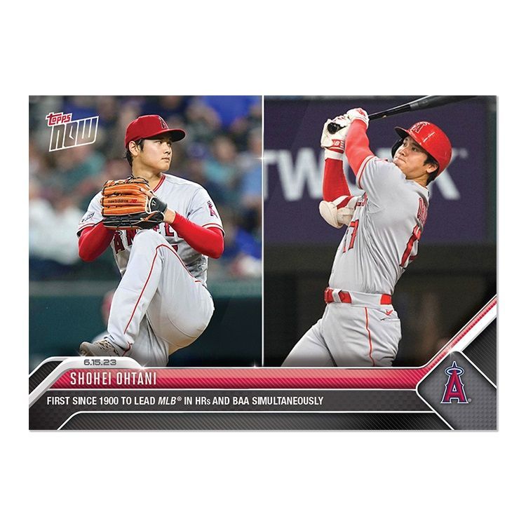 大谷翔平 TOPPS NOW カード 楽天市場】大谷翔平 #517 リーグトップかつ飛距離493フィートの