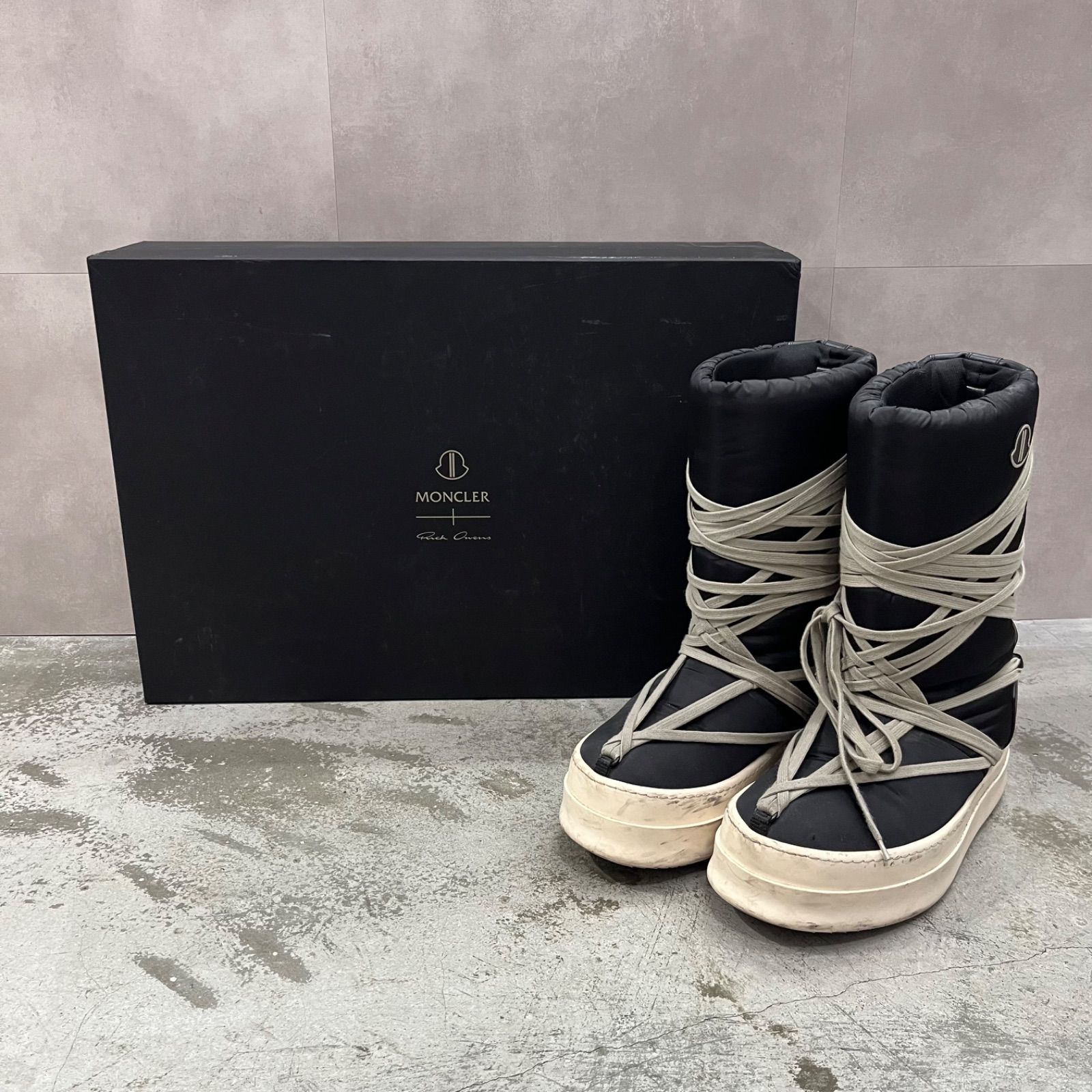 参考上代238700円 国内正規 Rick Owens Moncler MU Shoes 999 コラボ