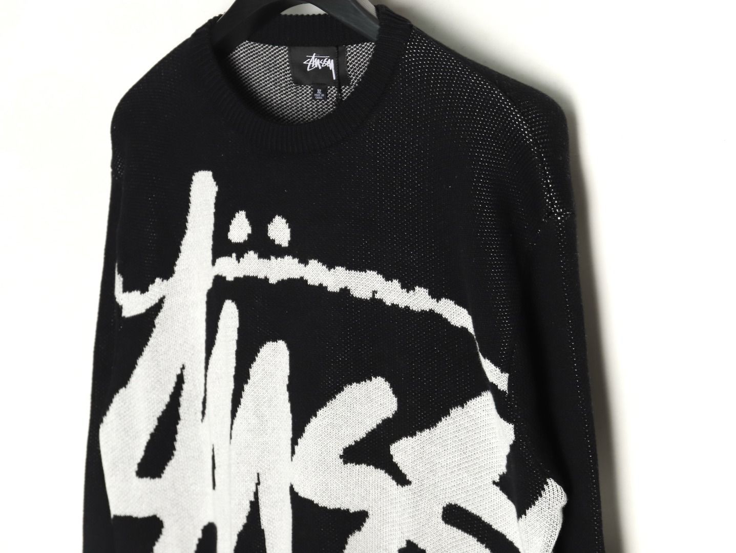 STUSSY ステューシークルーネックながそでジャンパー プルオーバーニットセーター 男女兼用