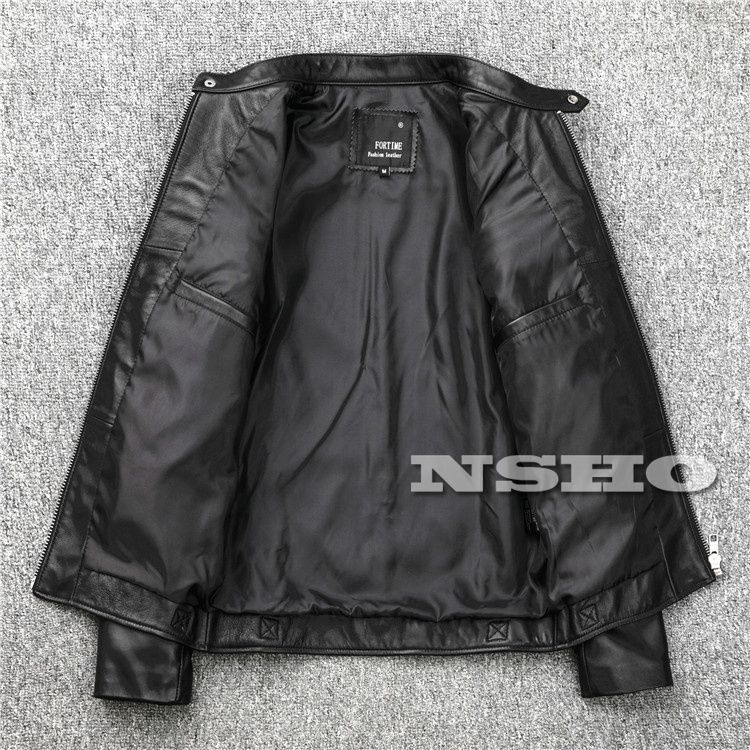 シープスキン アウトロースタイル パテッド シングルライダース レザー