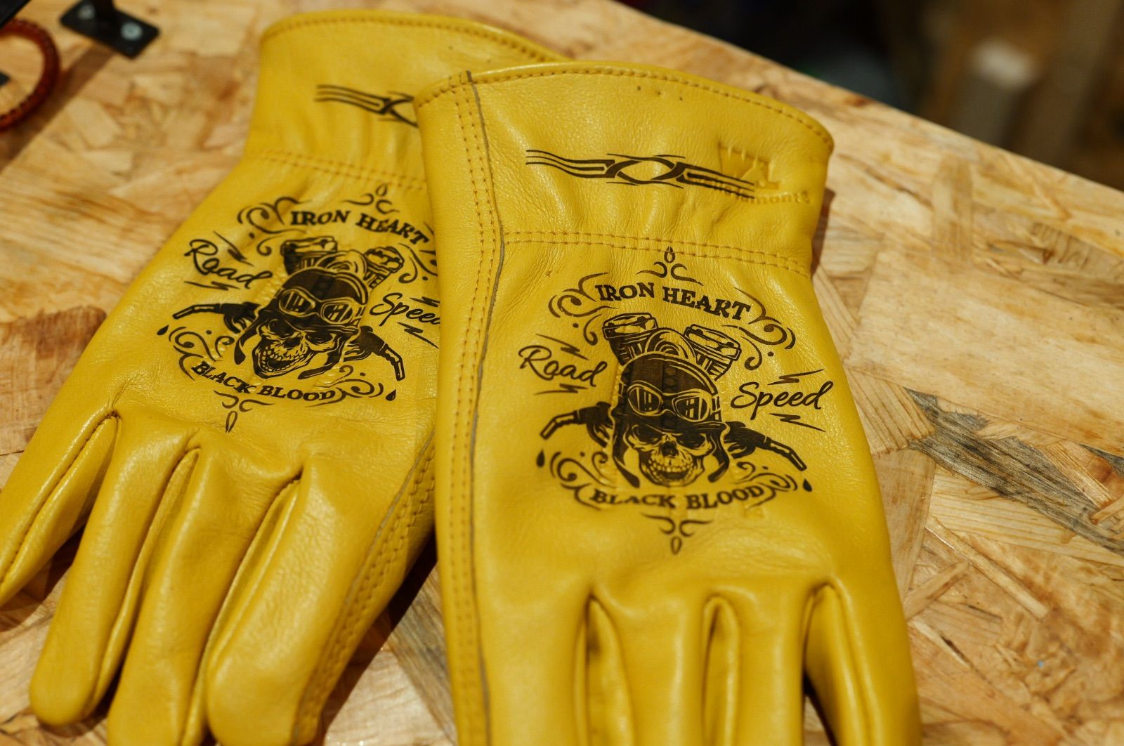 牛革　レザーグローブ　アメリカン　バイク　ハーレー　キャンプ　手袋　耐熱 DIY