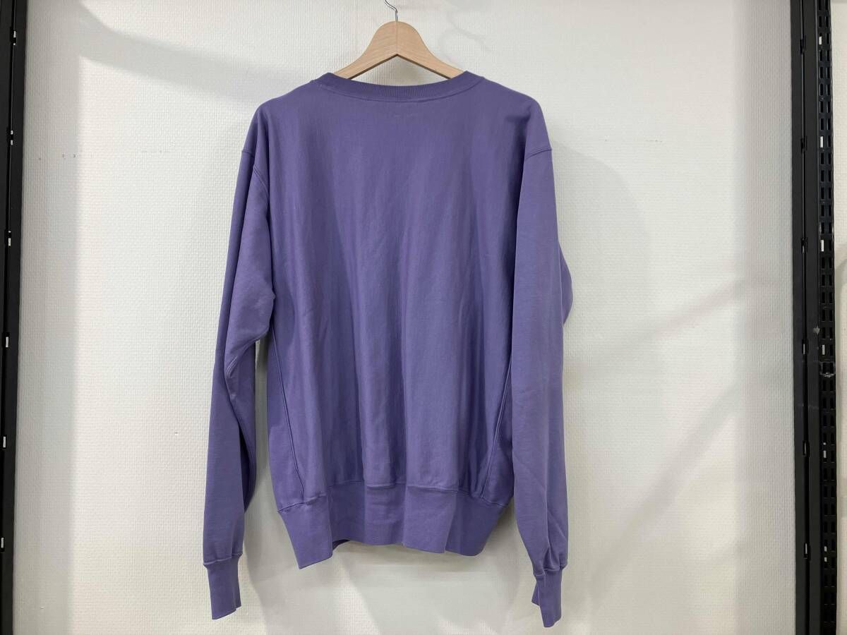 AURALEE オーラリー ELASTIC HIGH GAUGE SWEAT スウェット size 4 パープル 裏起毛 24 AW メンズ
