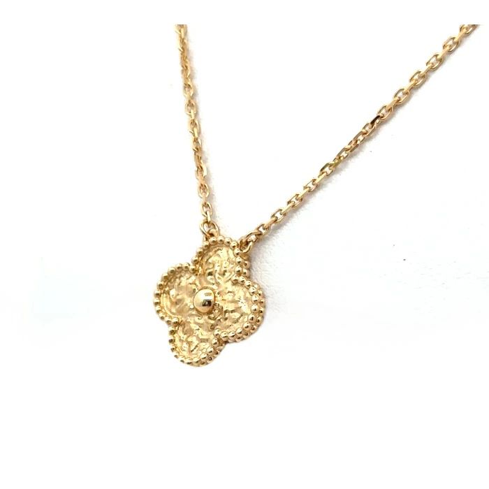 VanCleef&Arpels スウィートアルハンブラ ミモザ ネックレス 中古特価】 VanCleef&Arpels ヴァンクリーフ&アーペル