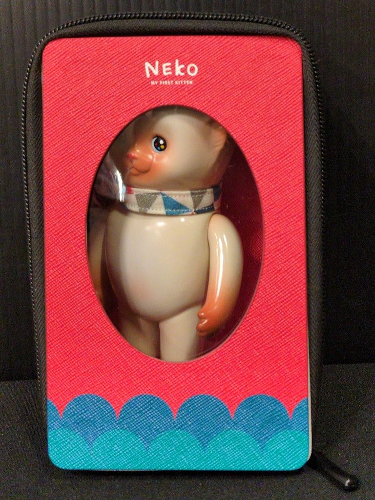COJICA TOYS MY FIRST KITTEN NEKO 白成型/茶 Cojica Kitten My ソフビ