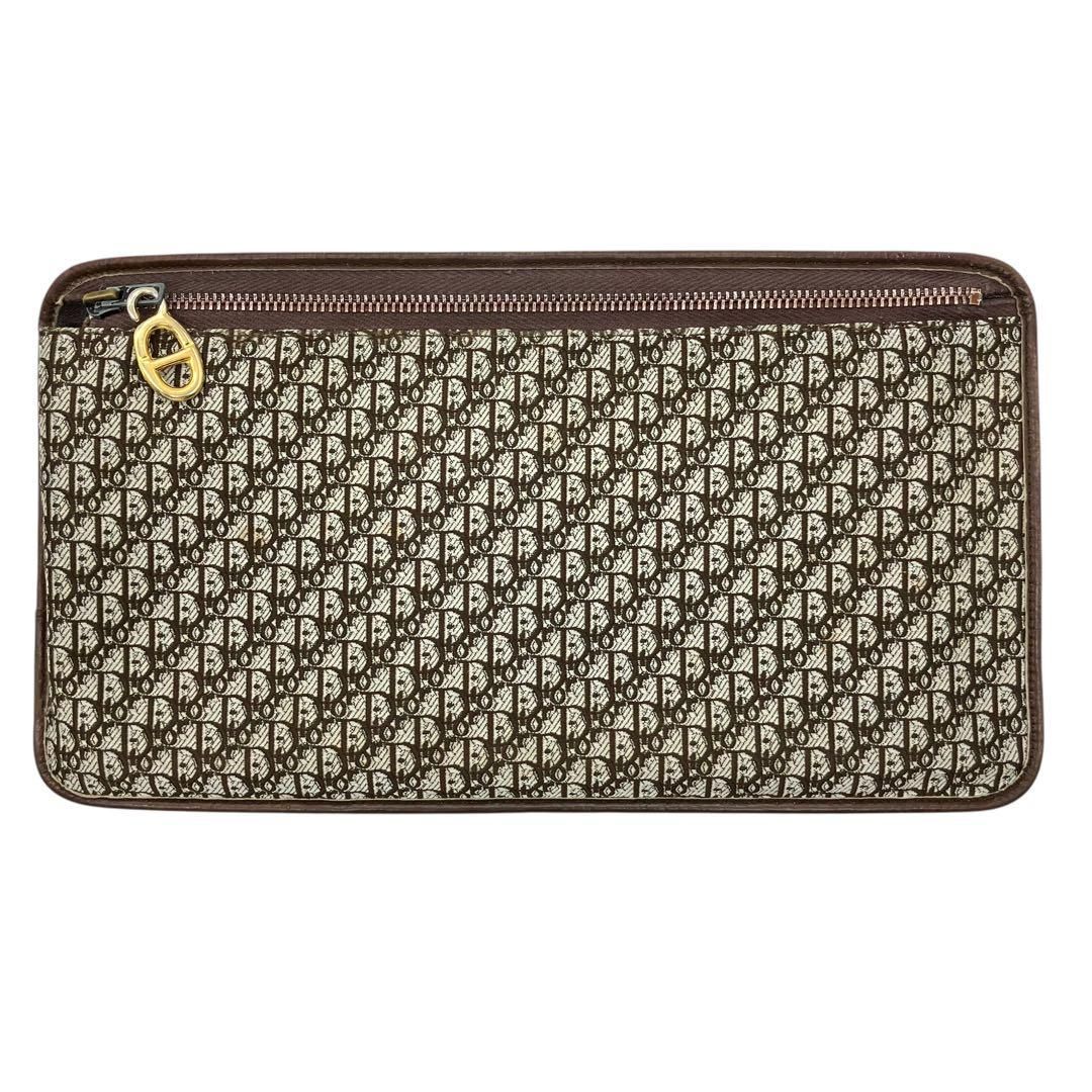 良品 2114 Christian Dior ポーチ ミニトロッター ブラウン 良品 2114 Christian Dior ポーチ ミニトロッター ブラウン