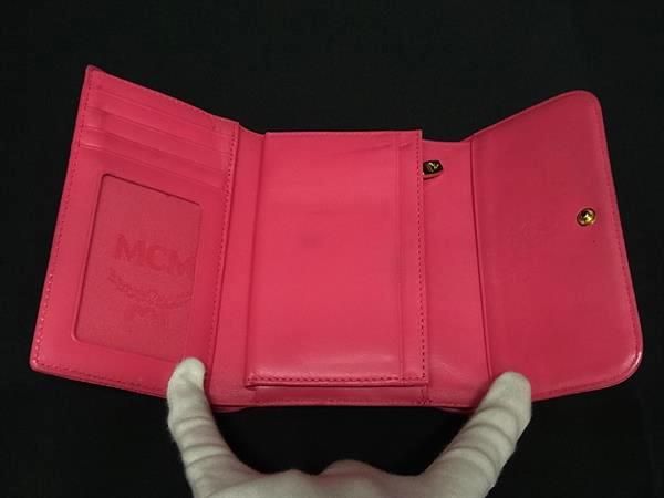 MCM エムシーエム モノグラム ヴィセトス柄 レザー 三つ折り