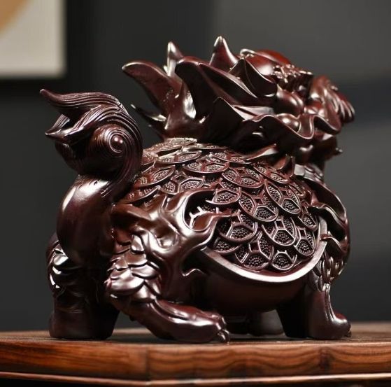 茶色の亀彫刻 2個セット 茶色の亀彫刻 2個セット ミニチュア3点セット