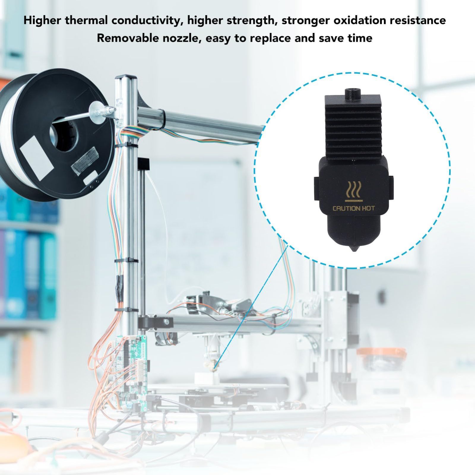 即日発送】Lab A1 ノズルホットエンド、Bambu または または A1 0.4mm