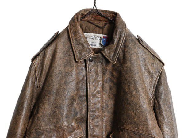 お得なクーポン配布中!】 80s 90s ☆ USA製 ショット A-2 タイプ 本革