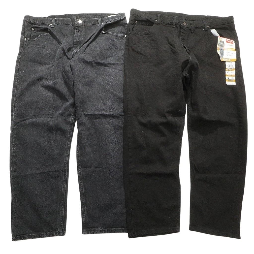 古着卸 まとめ売り Wrangler ラングラー ブラックデニム パンツ 8枚  