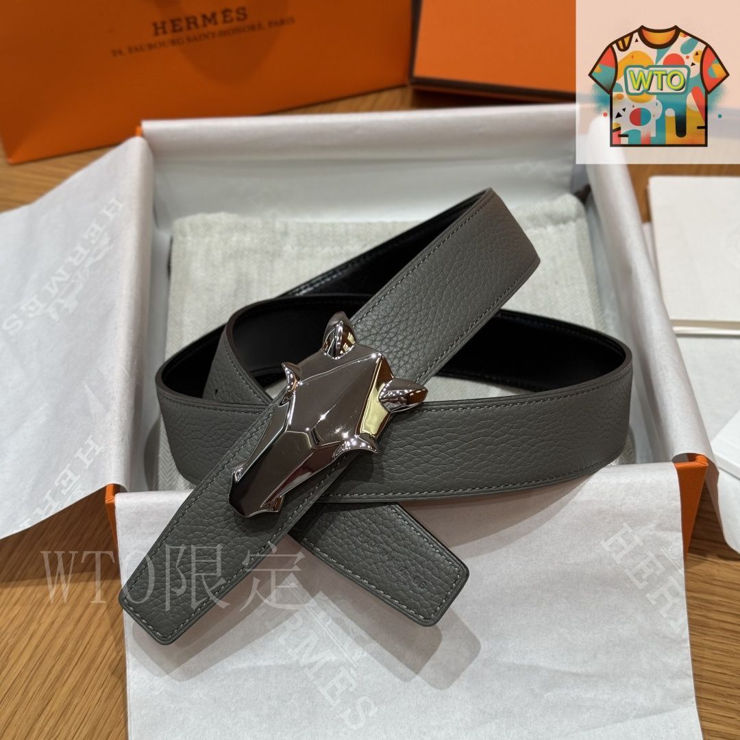 国内発送/Hermes/Yatching ベルトバックル Yachting belt buckle & Leather strap 13 mm | Hermès USA